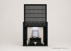 現代仏壇 ダミエ 商品画像 正面 扉開き